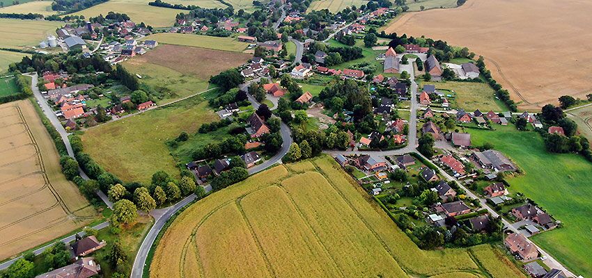 Gemeinde Hollenbek Luftbildaufnahme Gemeinde Hollenbek Luftbildaufnahme