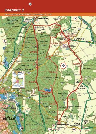 Radroute 9 - Durch lauenburgische Wälder