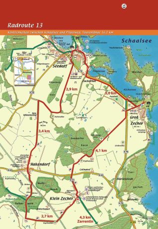 Radroute 13 - Köstlichkeiten zwischen Schaalsee und Pilgerweg