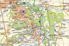 Kartenausschnitt der Gemeinde Groß Grönau und Umgebung