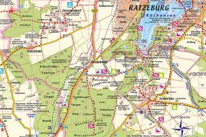 Kartenausschnitt der Gemeinde Fredeburg und Umgebung