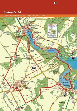 Radroute 14 - Sterley und die Seenkette von Salem bis Seedorf