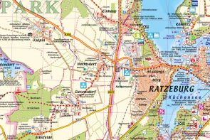 Kartenausschnitt der Gemeinde Harmsdorf und Umgebung