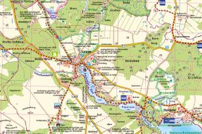 Kartenausschnitt der Gemeinde Salem und Umgebung